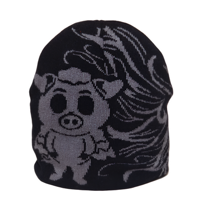 Windy Pig Knit Skully