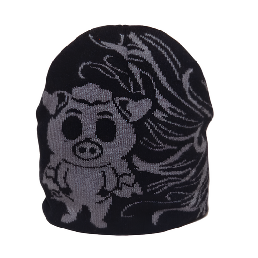 Windy Pig Knit Skully