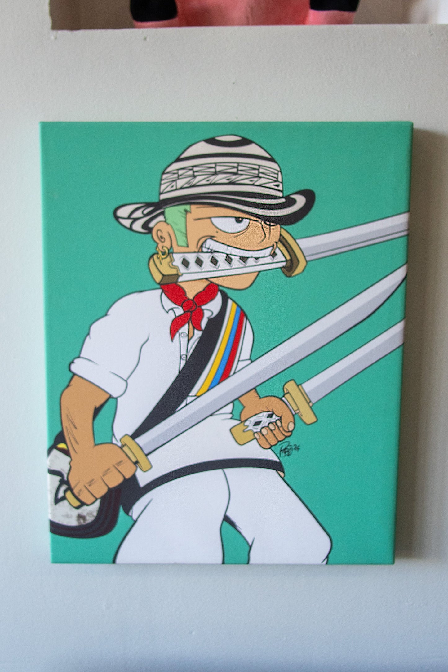 16x20" Zorro Pirate Papa Canvas